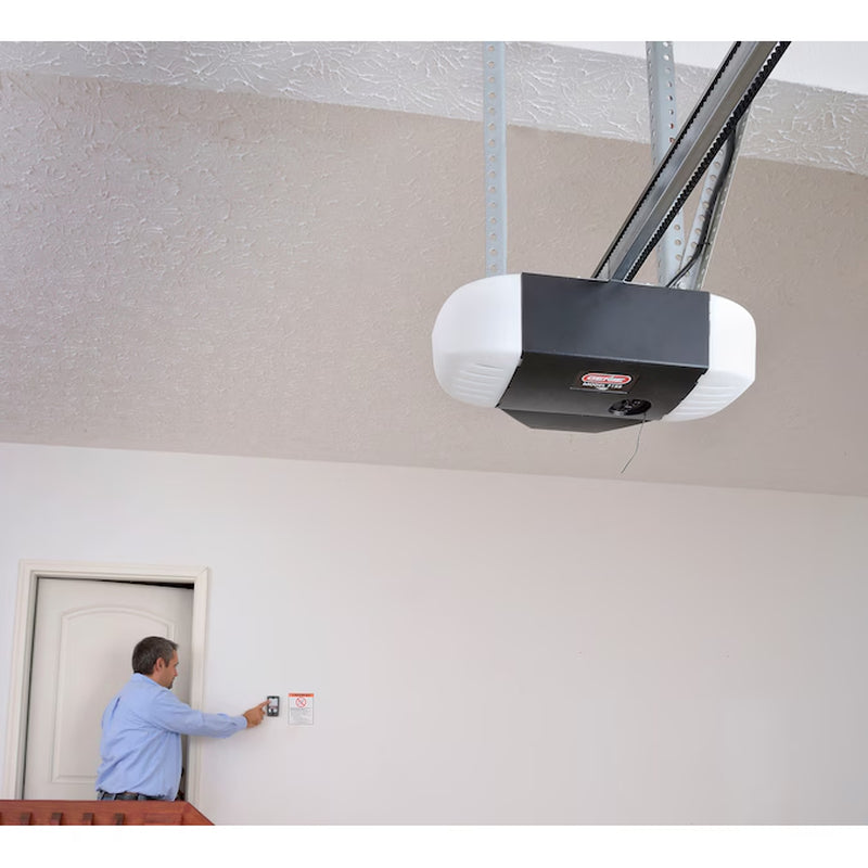 1-1/4 Hpc Smart Compatible Belt Drive Garage Door Opener Wi-Fi Compatibility and Battery Back-Up
