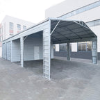 [23X46FT] Heavy-Duty Steel Garage Storage Shed With Reinforced Roof And 2 Doors (SAK29384)