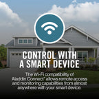 1-1/4 Hpc Smart Compatible Belt Drive Garage Door Opener Wi-Fi Compatibility and Battery Back-Up