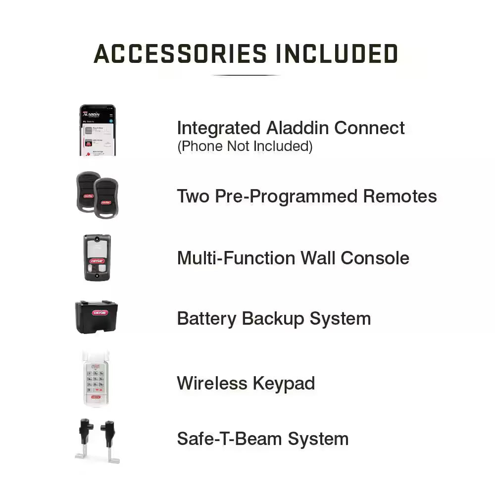 Signature Series 2 Hpc Premium Screw Drive Smart Garage Door Opener with Battery Backup, Alexa/Google Assistant Ready