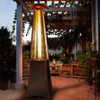 42,000 BTU Stainless Steel Propane Standing Patio Heater