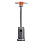 50000 BTU Propane Patio Heater Standing Steel with Wheels Grey