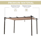 10' X 13' Outdoor Pergola Gazebo Canopy Cover Backyard Sunshade