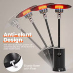 48000 BTU Black Propane Patio Heater with Cover