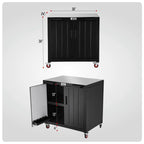 Outdoor Kitchen Series 36" 304 Stainless Steel Freestanding Kitchen Grill Cart with Cabinet