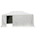 Gazebo Accessories 10' X 14' Double Roof Universal Winter Gazebo Cover for Hardtop Gazebos,Enclosed Cover with Sidewalls and Mesh Windows Waterproof (White)