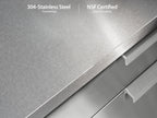 Outdoor Kitchen 4 Piece Cabinet Set in Stainless Steel with Countertop and Covers