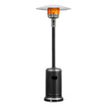 50000 BTU Propane Patio Heater Standing Steel with Wheels Black