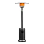 50000 BTU Propane Patio Heater Standing Steel with Wheels Black