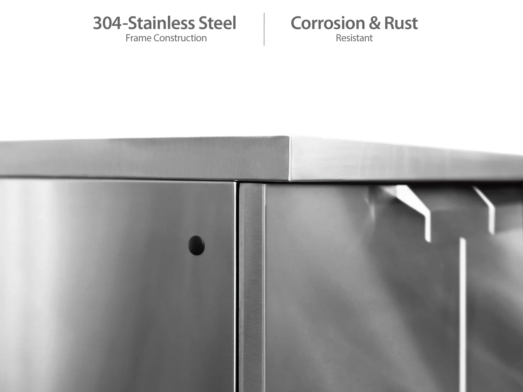Outdoor Kitchen 4 Piece Cabinet Set in Stainless Steel with Countertop and Covers