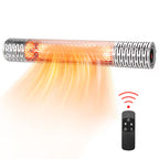 1 -BTU 1500 -W Hanging Silver Aluminum Electric Patio Heater