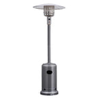 50000 BTU Propane Patio Heater Standing Steel with Wheels Grey