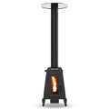 Wood Pellet Outdoor Patio Heater with Glass Window, 75,000 BTU