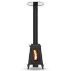 Wood Pellet Outdoor Patio Heater with Glass Window, 75,000 BTU