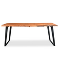 Solid wood live edge dining table