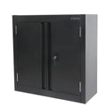 28-Inch Wall Garage Storage Cabinet, Adjustable Shelf, Steel, Black
