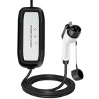 Portable 16A 110-240 Volt Level 1 Level 2 EV Charger with NEMA 6-20 Plug and 5-15 Adapter for J1772