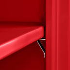 Classic Series 36 In. W X 72 In. H X 18 In. D 24-Gauge 5-Shelf Steel Freestanding Garage Storage Cabinet in Red