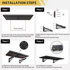 2-Pack, 24 In. W X 36 In. D Garage Wall Shelf, Garage Storage Wall Garage Shelves, Heavy Duty Garage Storage Rack