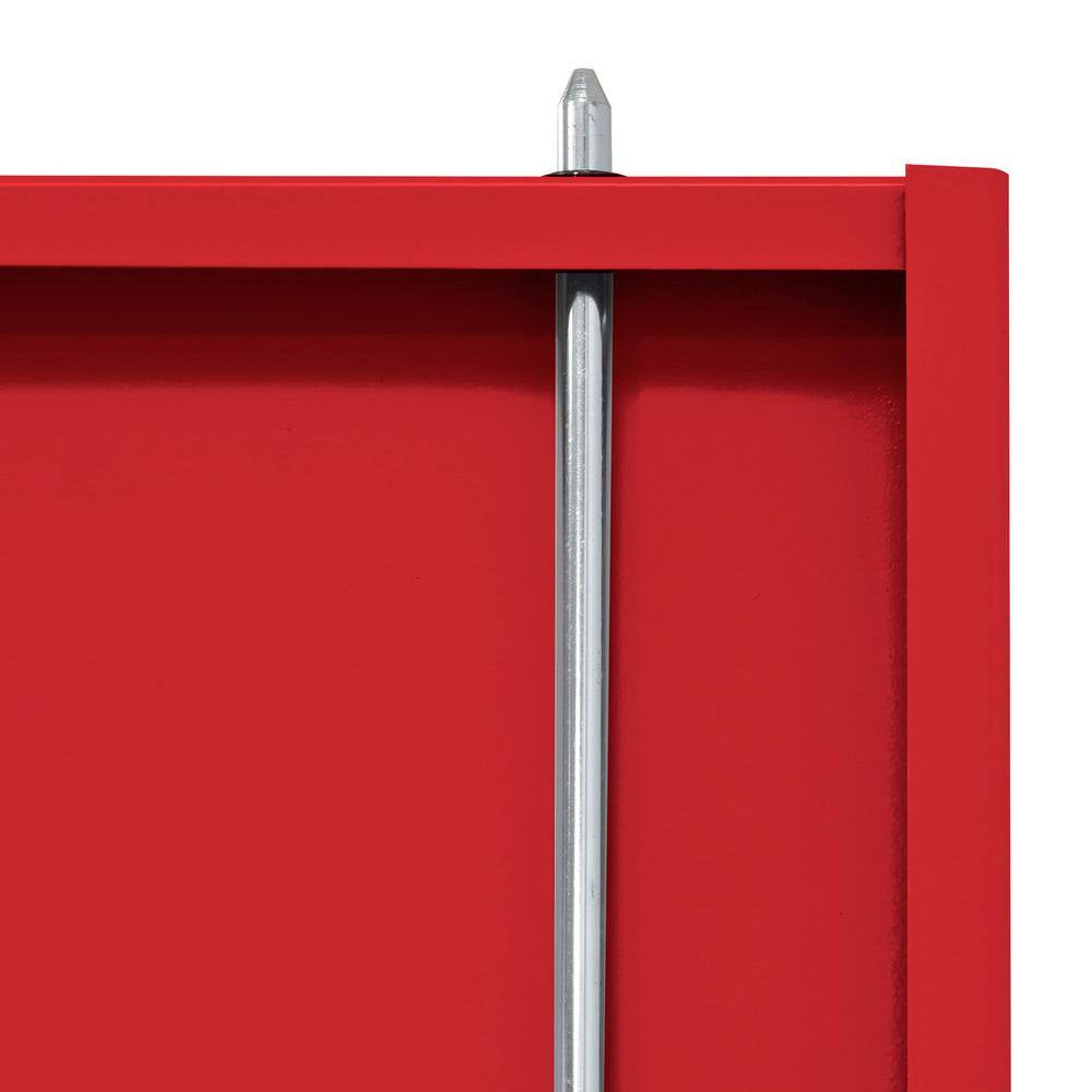 Classic Series 36 In. W X 72 In. H X 18 In. D 24-Gauge 5-Shelf Steel Freestanding Garage Storage Cabinet in Red