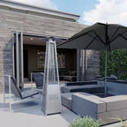 42,000 BTU Stainless Steel Propane Standing Patio Heater