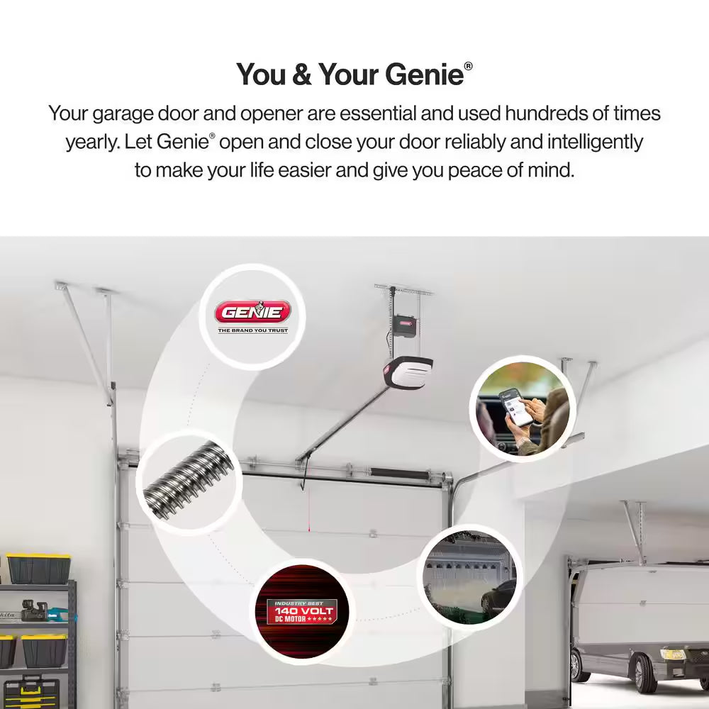 Signature Series 2 Hpc Premium Screw Drive Smart Garage Door Opener with Battery Backup, Alexa/Google Assistant Ready
