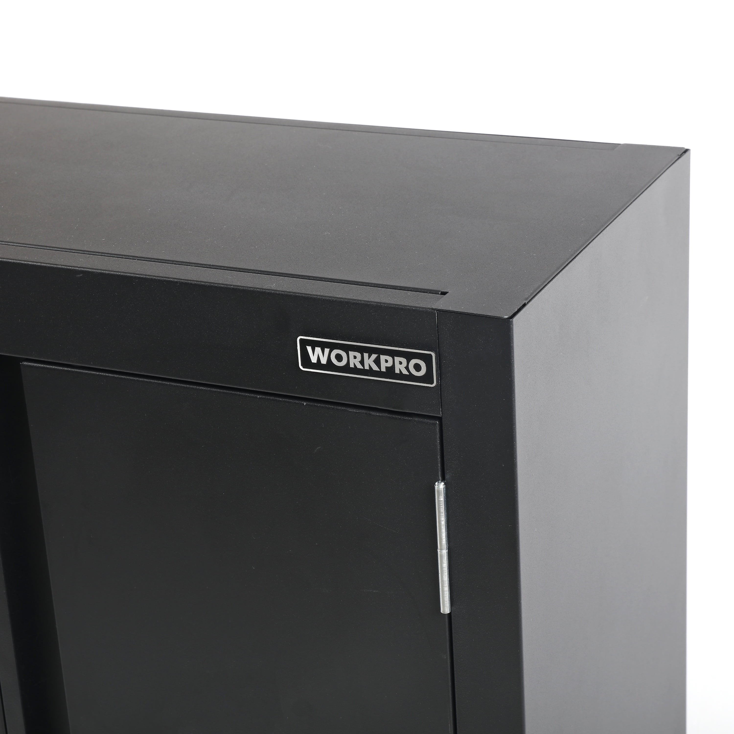28-Inch Wall Garage Storage Cabinet, Adjustable Shelf, Steel, Black