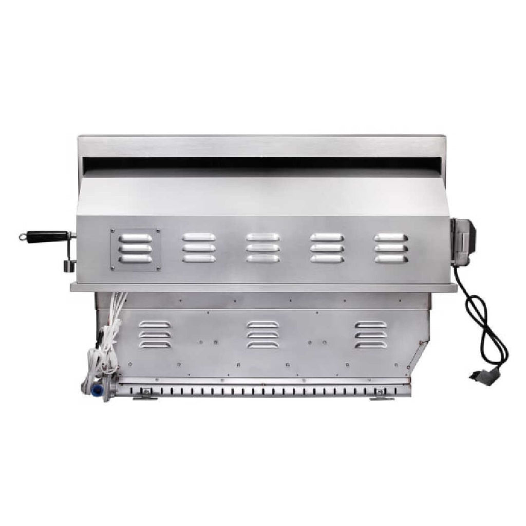 Edgestar 89K BTU 36" Liquid Propane Freestanding LED Lighting Grill Cart With Rotisserie (SAK85914)
