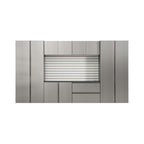 Alora Heavy-Duty Wall-Mounted Metallic Gray Garage Cabinet Set With Soft Closing Doors And Drawers (SAK24368)